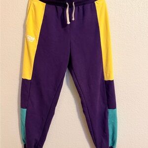 CnM Unisex Sweatsuit w/ Shorts- Purple, Yellow, and Teal